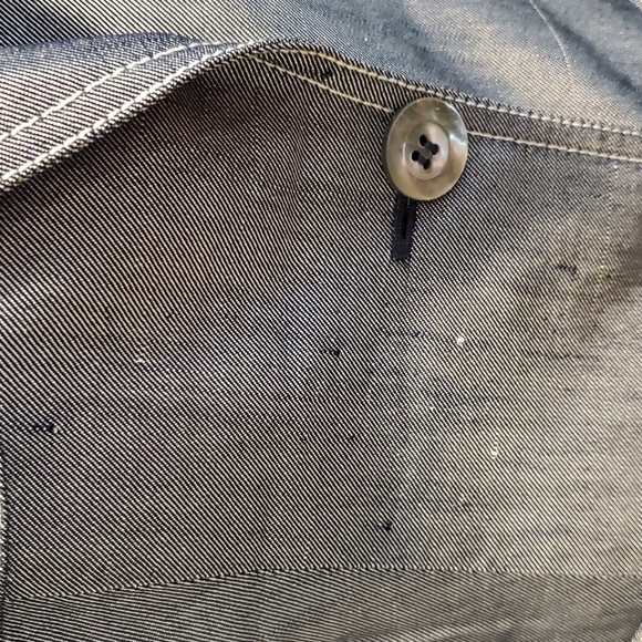 Michael Kors Collection "denim" shantung silk blazer - Picture 8 of 15